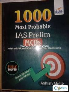 Disha 1000 most probable IAS Prelim MCQs