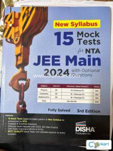 Disha 15 mock tests jee mains and advanced