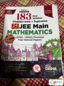 Disha 2025 mains pyq mathematics