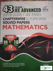Disha 43 years Jee advance Chapter wise &Topic wise PYQ