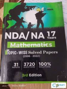 Disha NDA Previous year Mathematics 2022-23 edition
