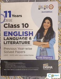 Disha Publication CBSE English Class 10 PYQ solved papers