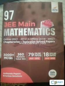 Disha last 10 years JEE MAINS Maths