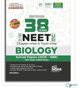 Disha publication 38 years biology pyq