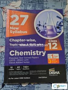 Disha publication PYQ book Chemistry class 12th