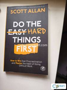 Do the hard things first unused new book paper back