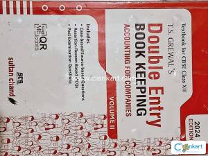 Double Entry Book Keeping Class 12th Vol 1 and 2