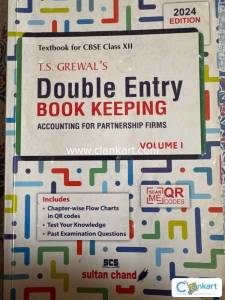 Double entry book keeping accounts for class 12 (volume 1)