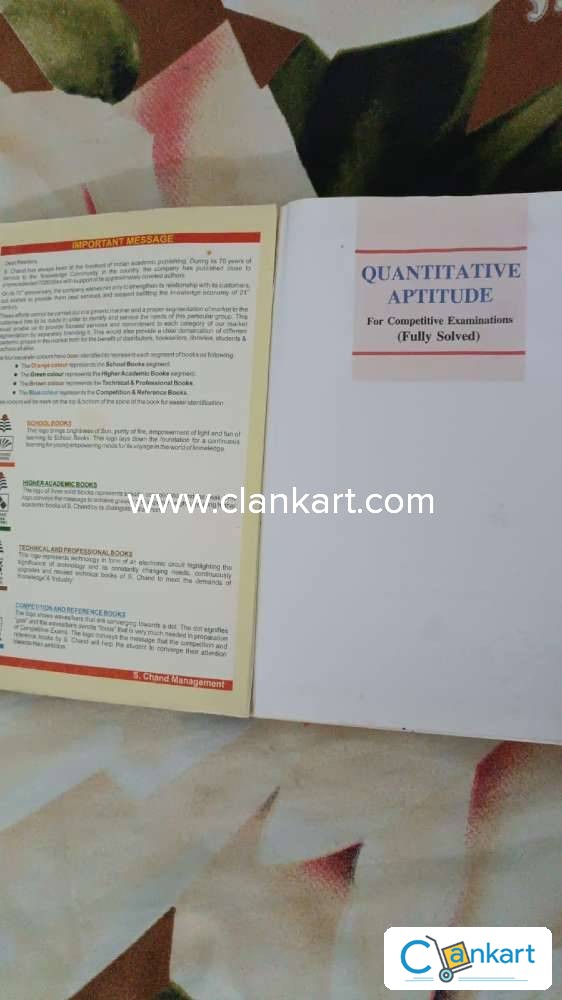 Buy Quantitative Aptitude Book Book In Fair Condition At Clankart Buy quantitative aptitude book book in fair condition at clankart