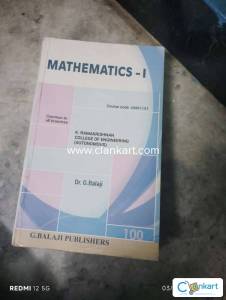 Dr g balaji maths semester 1 book
