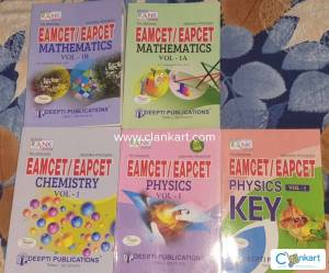 EAMCET Maths, Chemistry, Physics (with key book) VOLUME 1.