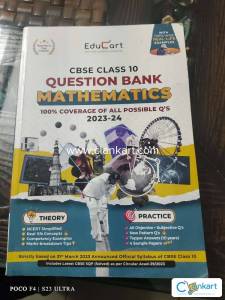EDUCART CLASS 10 QUESTIONS BANK MATHS 2023-24 EXCELLENT CONDITION