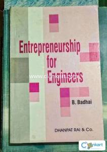 ENTREPRENEURSHIP FOR ENGINEERS Book By B Badhai
