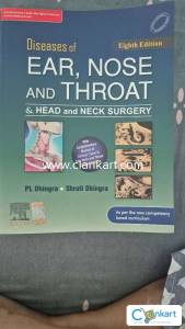 ENT DHINGRA BOOK 8TH EDITION , UNUSED CONDITION.