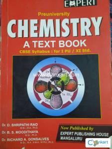 EXPERT Chemistry CBSE textbook for 1 PUC
