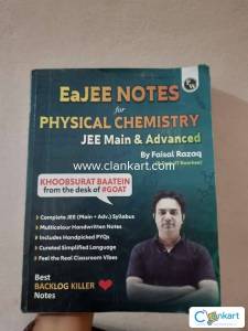 EaJEE NOTES FOR PHYSICAL CHEMISTRY