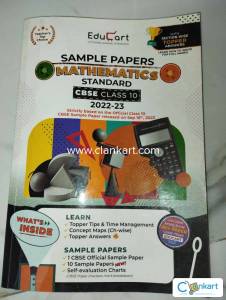 Edu cart CBSE class 10 mathematics standard sample question paper.