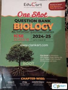 Educart Biology Question bank oneshot class 10 ICSE