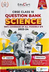 Educart CBSE Class 10 Question Bank Science