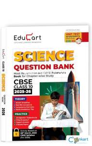 Educart CBSE Question Bank Class 10 Science 2025-26 on new Syllabus