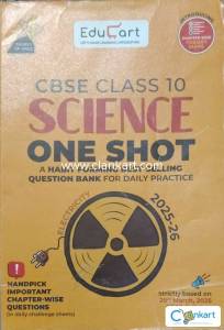 Educart Cbse class 10 science one shot for 2026