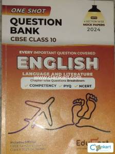 Educart English One Shot Question bank for class 10