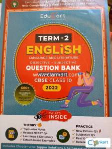 Educart English question bank for class 10