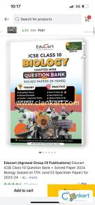 Educart ICSE Class 10 Question Bank + Solved Paper 2024
