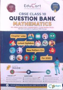 Educart Maths Question Bank for Class 10