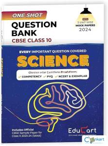 Educart One-shot Question Bank SCIENCE CBSE Class 10 for 2024
