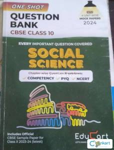 Educart Oneshot Question Bank SST for class 10th