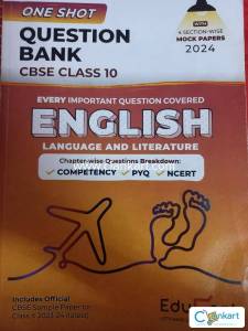 Educart QUESTION BANK CBSE CLASS 10 ENGLISH(LANGUAGE AND LITERATURE)