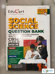 Educart SST Question Bank (CLASS 10th) (With Pullout Worksheet Attach)