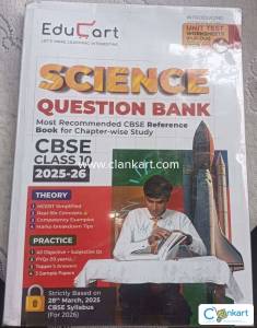 Educart Science Question Bank Class 10 2025-26