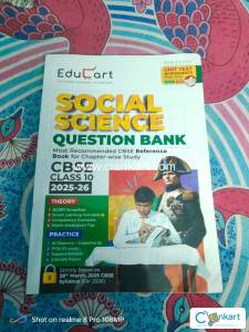 Educart Social science question bank for class 10 , 2026-26