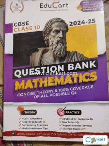 Educart math question bank class 10 2024-2025