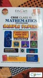 Educart maths(standard) sample paper with 3 paper sets for class 10
