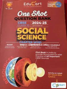 Educart one shot question bank cbse class 10 social science