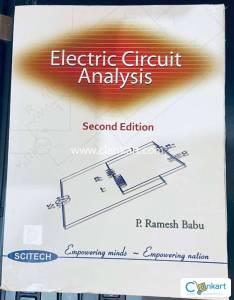 Electric Circuit Analysis Book By P. Ramesh Babu