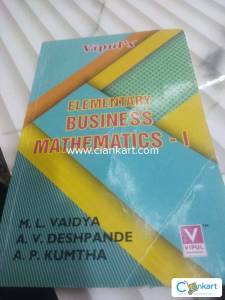 Elementary Business Mathematics - 1 for FYBCOM