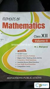 Elements maths class 12 volume 2