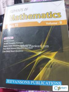 Elements maths vol 2 class 11th