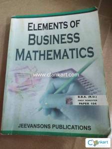 Elements of Business Mathematics B.B.A (K.U.)