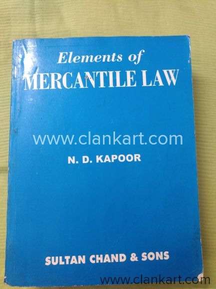 Elements of MERCANTILE LAW