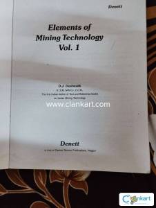 Elements of Mining Technology vol 1