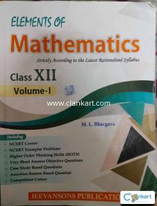 Elements of mathematics class 12 Volume 1