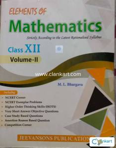 Elements of mathematics class 12 Volume 2