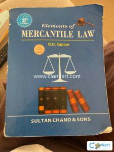 Elements of mercantile law - N.D Kapoor for BCom & BBM,MBA, IAS
