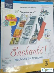 Enchant! French book class 8th with the dictionary and exercise book