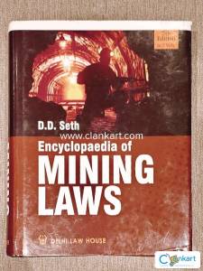 Encyclopaedia Of Mining Laws in 2 Vol. by DD Seth